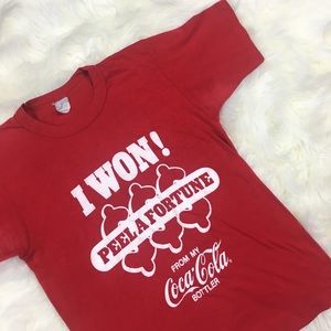 Vintage Early 80s Coca-Cola “I Won!” Tee